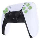 eXtremeRate Replacement Full Set Buttons for PS5 Controller BDM-030/040/050/060 - Clear Light Green - JPF1048G3