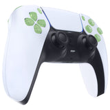 eXtremeRate Replacement Full Set Buttons for PS5 Controller BDM-030/040/050/060 - Clear Light Green - JPF1048G3