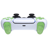 eXtremeRate Replacement Full Set Buttons for PS5 Controller BDM-030/040/050/060 - Clear Light Green - JPF1048G3
