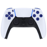 eXtremeRate Replacement Full Set Buttons for PS5 Controller BDM-030/040/050/060 - Crystal Clear Light Blue - JPF1047G3