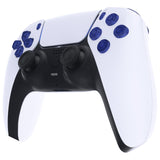 eXtremeRate Replacement Full Set Buttons for PS5 Controller BDM-030/040/050/060 - Crystal Clear Light Blue - JPF1047G3