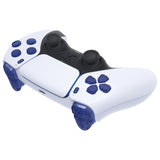eXtremeRate Replacement Full Set Buttons for PS5 Controller BDM-030/040/050/060 - Crystal Clear Light Blue - JPF1047G3