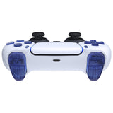 eXtremeRate Replacement Full Set Buttons for PS5 Controller BDM-030/040/050/060 - Crystal Clear Light Blue - JPF1047G3