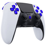 eXtremeRate Replacement D-pad R1 L1 R2 L2 Triggers Share Options Home Face Buttons Compatible with ps5 Edge Controller, Chrome Blue Full Set Buttons Compatible with ps5 Edge Controller - JXTEGD004