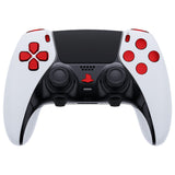 eXtremeRate Replacement D-pad R1 L1 R2 L2 Triggers Share Options Home Face Buttons Compatible with ps5 Edge Controller, Chrome Red Full Set Buttons Compatible with ps5 Edge Controller - JXTEGD003