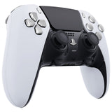 eXtremeRate Replacement D-pad R1 L1 R2 L2 Triggers Share Options Home Face Buttons Compatible with ps5 Edge Controller, Chrome Silver Full Set Buttons Compatible with ps5 Edge Controller - JXTEGD002