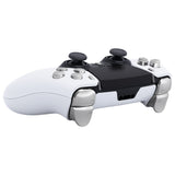 eXtremeRate Replacement D-pad R1 L1 R2 L2 Triggers Share Options Home Face Buttons Compatible with ps5 Edge Controller, Chrome Silver Full Set Buttons Compatible with ps5 Edge Controller - JXTEGD002