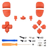 eXtremeRate Replacement D-pad R1 L1 R2 L2 Triggers Share Options Home Face Buttons Compatible with ps5 Edge Controller, Orange Full Set Buttons Compatible with ps5 Edge Controller - JXTEGP014