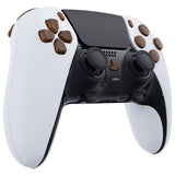 eXtremeRate Replacement D-pad R1 L1 R2 L2 Triggers Share Options Home Face Buttons Compatible with ps5 Edge Controller, Wood Grain Full Set Buttons Compatible with ps5 Edge Controller - JXTEGS001