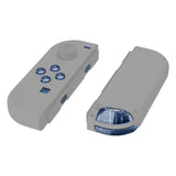 eXtremeRate Replacement ABXY Direction Keys SR SL L R ZR ZL Trigger Buttons, Full Set Buttons for NS Switch JoyCon & OLED JoyCon - Crystal Clear Light Blue - AJ240