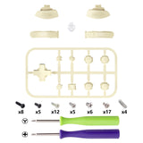 eXtremeRate Antique Yellow Replacement ABXY Home Capture Plus Minus Keys Dpad L R ZL ZR Trigger for NS Switch Lite, Full Set Buttons Repair Kits with Tools for NS Switch Lite - HL545