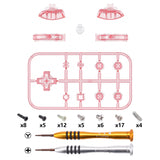 eXtremeRate Cherry Pink Replacement ABXY Home Capture Plus Minus Keys Dpad L R ZL ZR Trigger for NS Switch Lite, Full Set Buttons Repair Kits with Tools for NS Switch Lite - HL411