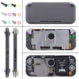 eXtremeRate Cherry Pink Replacement ABXY Home Capture Plus Minus Keys Dpad L R ZL ZR Trigger for NS Switch Lite, Full Set Buttons Repair Kits with Tools for NS Switch Lite - HL411