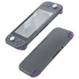 eXtremeRate Clear Atomic Purple Replacement ABXY Home Capture Plus Minus Keys Dpad L R ZL ZR Trigger for NS Switch Lite, Full Set Buttons Repair Kits with Tools for NS Switch Lite - HL408