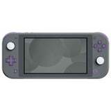 eXtremeRate Clear Atomic Purple Replacement ABXY Home Capture Plus Minus Keys Dpad L R ZL ZR Trigger for NS Switch Lite, Full Set Buttons Repair Kits with Tools for NS Switch Lite - HL408