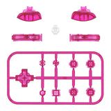 eXtremeRate Clear Candy Pink Replacement ABXY Home Capture Plus Minus Keys Dpad L R ZL ZR Trigger for NS Switch Lite, Full Set Buttons Repair Kits with Tools for NS Switch Lite - HL414