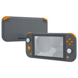 eXtremeRate Clear Orange Replacement ABXY Home Capture Plus Minus Keys Dpad L R ZL ZR Trigger for NS Switch Lite, Full Set Buttons Repair Kits with Tools for NS Switch Lite - HL413