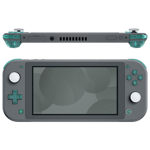 eXtremeRate Emerald Green Replacement ABXY Home Capture Plus Minus Keys Dpad L R ZL ZR Trigger for NS Switch Lite, Full Set Buttons Repair Kits with Tools for NS Switch Lite - HL409