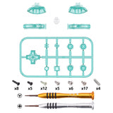 eXtremeRate Emerald Green Replacement ABXY Home Capture Plus Minus Keys Dpad L R ZL ZR Trigger for NS Switch Lite, Full Set Buttons Repair Kits with Tools for NS Switch Lite - HL409