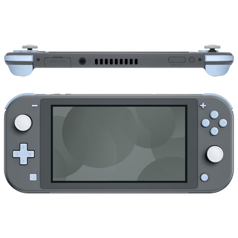 eXtremeRate Sky Blue Replacement ABXY Home Capture Plus Minus Keys Dpad L R ZL ZR Trigger for NS Switch Lite, Full Set Buttons Repair Kits with Tools for NS Switch Lite - HL546