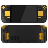 eXtremeRate Replacement Full Set Buttons for Steam Deck OLED Handheld Console - Chrome Gold - Green - JQCSLD001