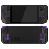 eXtremeRate Replacement Full Set Buttons for Steam Deck OLED Handheld Console - Clear Atomic Purple - JQCSLM001