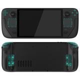 eXtremeRate Replacement Full Set Buttons for Steam Deck OLED Handheld Console - Clear Emerald Green - JQCSLM004