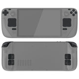 eXtremeRate Replacement Full Set Buttons for Steam Deck OLED Handheld Console - Clear Slate Black - JQCSLM002