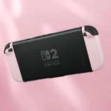 eXtremeRate DIY Replacement Full Set Shell Case with Buttons for Joycon 2 of Nintendo Switch 2 - Deluxe Version - Cherry Blossoms Pink - AWHNTM009