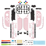eXtremeRate DIY Replacement Full Set Shell Case with Buttons for Joycon 2 of Nintendo Switch 2 - Deluxe Version - Cherry Blossoms Pink - AWHNTM009