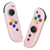 eXtremeRate DIY Replacement Full Set Shell Case with Buttons for Joycon 2 of Nintendo Switch 2 - Deluxe Version - Cherry Blossoms Pink - AWHNTM009