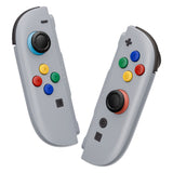 eXtremeRate DIY Replacement Full Set Shell Case with Buttons for Joycon 2 of Nintendo Switch 2 - Deluxe Version - New Hope Gray - AWHNTM011