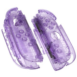 eXtremeRate DIY Replacement Full Set Shell Case with Buttons for Joycon 2 of Nintendo Switch 2 - Deluxe Version - Clear Atomic Purple - AWHNTM001