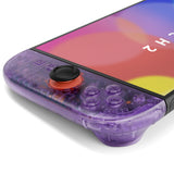 eXtremeRate DIY Replacement Full Set Shell Case with Buttons for Joycon 2 of Nintendo Switch 2 - Deluxe Version - Clear Atomic Purple - AWHNTM001