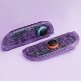 eXtremeRate DIY Replacement Full Set Shell Case with Buttons for Joycon 2 of Nintendo Switch 2 - Deluxe Version - Clear Atomic Purple - AWHNTM001