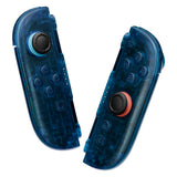 eXtremeRate DIY Replacement Full Set Shell Case with Buttons for Joycon 2 of Nintendo Switch 2 - Deluxe Version - Clear Blue - AWHNTM005