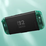 eXtremeRate DIY Replacement Full Set Shell Case with Buttons for Joycon 2 of Nintendo Switch 2 - Deluxe Version - Emerald Green - AWHNTM004