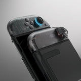 eXtremeRate DIY Replacement Full Set Shell Case with Buttons for Joycon 2 of Nintendo Switch 2 - Deluxe Version - Clear Slate Black - AWHNTM002
