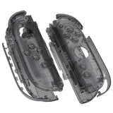 eXtremeRate DIY Replacement Full Set Shell Case with Buttons for Joycon 2 of Nintendo Switch 2 - Deluxe Version - Clear Slate Black - AWHNTM002