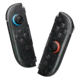 eXtremeRate DIY Replacement Full Set Shell Case with Buttons for Joycon 2 of Nintendo Switch 2 - Deluxe Version - Clear Slate Black - AWHNTM002