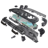 eXtremeRate DIY Replacement Full Set Shell Case with Buttons for Joycon 2 of Nintendo Switch 2 - Deluxe Version - Clear Slate Black - AWHNTM002