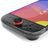 eXtremeRate DIY Replacement Full Set Shell Case with Buttons for Joycon 2 of Nintendo Switch 2 - Deluxe Version - Clear Slate Black - AWHNTM002