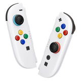 eXtremeRate DIY Replacement Full Set Shell Case with Buttons for Joycon 2 of Nintendo Switch 2 - Deluxe Version - White - AWHNTM008