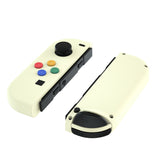 eXtremeRate Antique Yellow Joycon Handheld Controller Housing with ABXY Direction Buttons, DIY Replacement Shell Case for NS Switch JoyCon & OLED JoyCon – Console Shell NOT Included - CP344