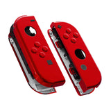 eXtremeRate Chrome Red Handheld Controller Housing With Full Set Buttons DIY Replacement Shell Case for NS Switch JoyCon & OLED JoyCon - Console Shell NOT Included - CD403