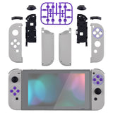 eXtremeRate Classics SNES Style Joycon Handheld Controller Housing with Full Set Buttons, DIY Replacement Shell Case for NS Switch JoyCon & OLED JoyCon - Console Shell NOT Included - CT105