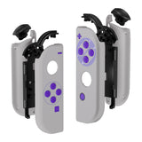 eXtremeRate Classics SNES Style Joycon Handheld Controller Housing with Full Set Buttons, DIY Replacement Shell Case for NS Switch JoyCon & OLED JoyCon - Console Shell NOT Included - CT105