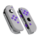 eXtremeRate Classics SNES Style Joycon Handheld Controller Housing with Full Set Buttons, DIY Replacement Shell Case for NS Switch JoyCon & OLED JoyCon - Console Shell NOT Included - CT105