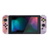 eXtremeRate Cosmic Pink Gold Marble Effect Joycon Handheld Controller Housing with Buttons, DIY Replacement Shell Case for NS Switch JoyCon & OLED JoyCon – Joycon and Console NOT Included - CT112