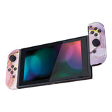 eXtremeRate Cosmic Pink Gold Marble Effect Joycon Handheld Controller Housing with Buttons, DIY Replacement Shell Case for NS Switch JoyCon & OLED JoyCon – Joycon and Console NOT Included - CT112